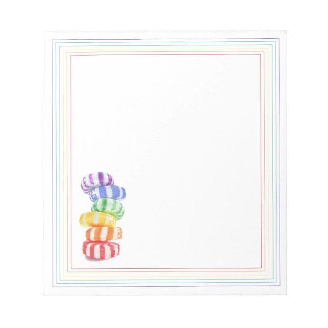 Bloco de notas RAINBOW CANDY 5.5x6 (Frente)