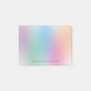Bloco De Notas Rainbow Colors Elegante Personalizado Moderno