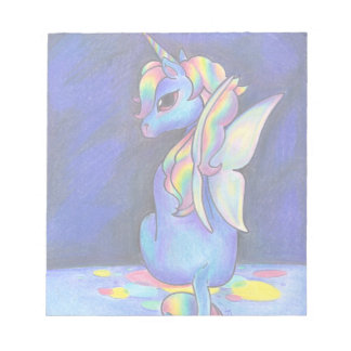 Bloco De Notas Rainbow Faerie Unicorn