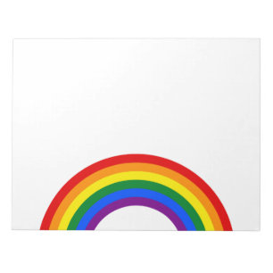 Bloco De Notas RAINBOW FLAG BUTTON + your sign or text