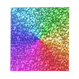 BLOCO DE NOTAS RAINBOW GLITTER