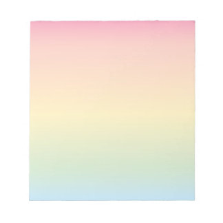 Bloco De Notas Rainbow Ombré Notepad