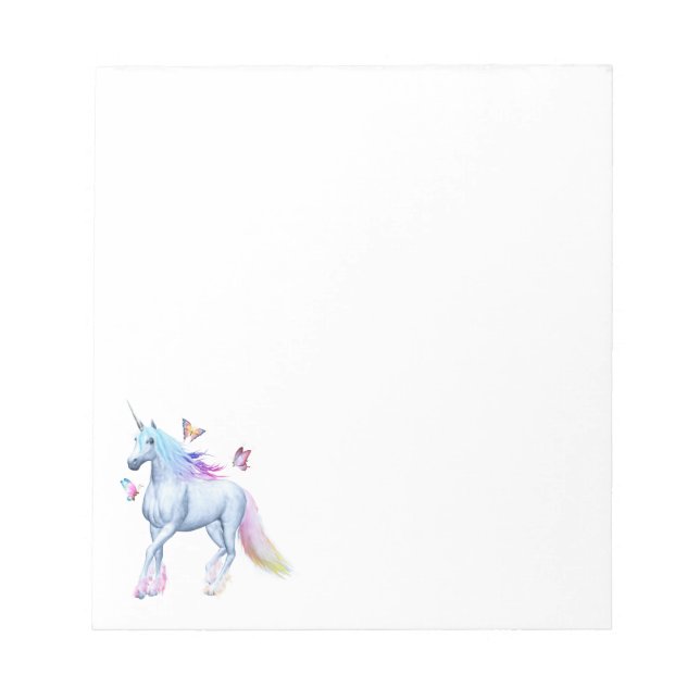 Bloco De Notas Rainbow unicorn (Frente)