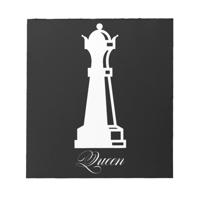 Bloco De Notas Rainha Chess Piece Halloween Costume Chess Lover (Frente)