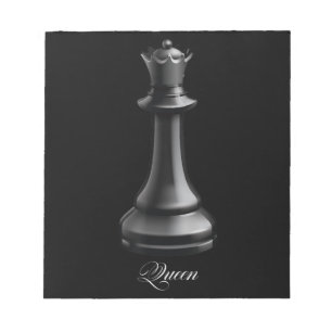 Bloco De Notas Rainha Chess Piece Halloween Figuram Xadrez