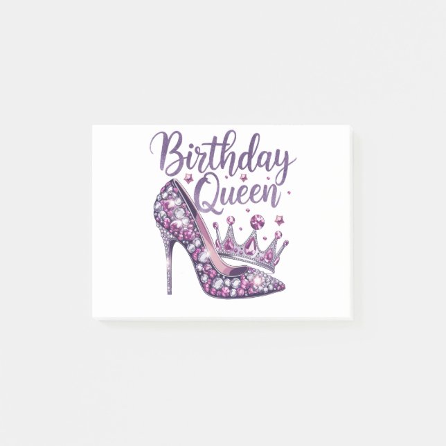 Bloco De Notas Rainha de Aniversário (Frente)