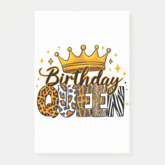 Bloco De Notas Rainha de Aniversário Crown Safari