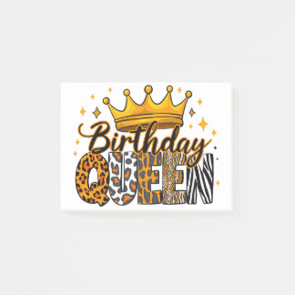 Bloco De Notas Rainha de Aniversário Crown Safari