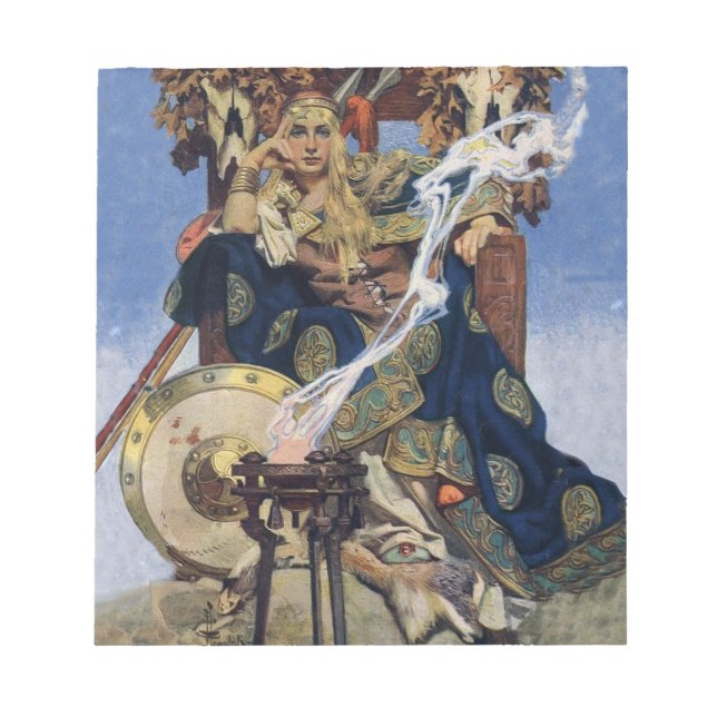 Bloco De Notas Rainha Maeve Warrior Princesa Fantasy Art (Frente)