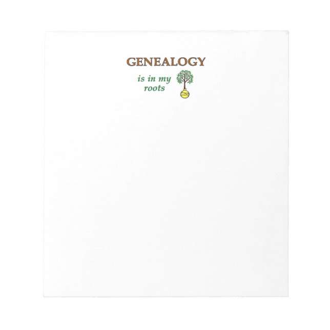 Bloco De Notas Raízes Genealógicas (Frente)
