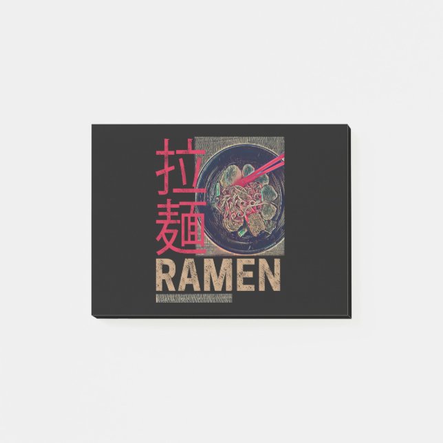 Bloco De Notas Ramen Japonês Noodle Anime Vintage (Frente)