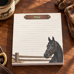 Bloco De Notas Rancho de Herança Personalizado de Saddlebred Pret