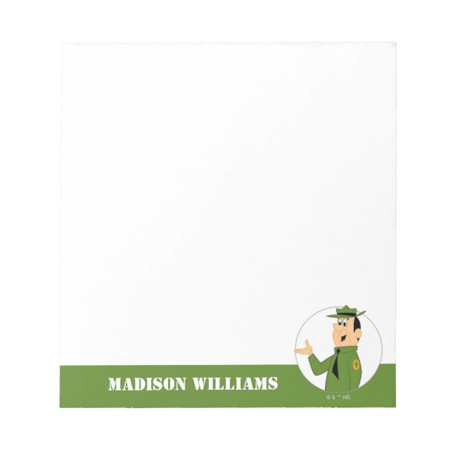 Bloco De Notas Ranger Smith Retrato de Jellystone (Frente)