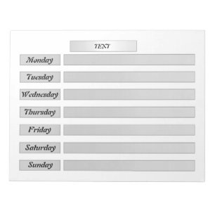 Bloco De Notas Rasgue o calendário, crie um caderno com nota