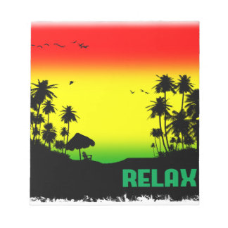 Bloco De Notas rasta de relaxamento