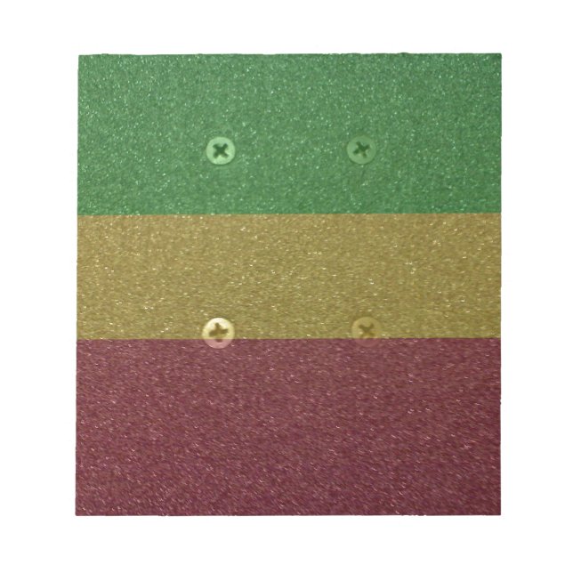 Bloco De Notas Rasta Skateboard Griptape (Frente)