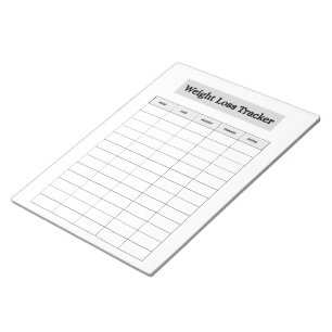 Bloco De Notas Rastreador de Perda de Peso