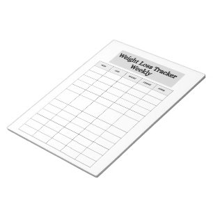 Bloco De Notas Rastreador de Perda de Peso