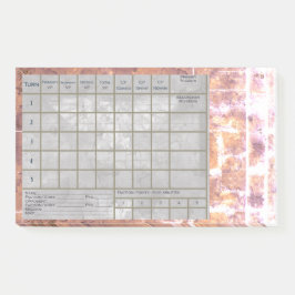 Bloco De Notas Rastreador de Pontuação e Relatório de Batalha de 