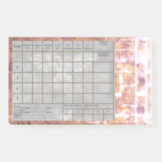 Bloco De Notas Rastreador de Pontuação e Relatório de Batalha de