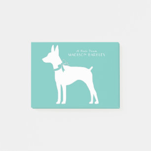 Bloco De Notas Rat Terrier Dog Puppy