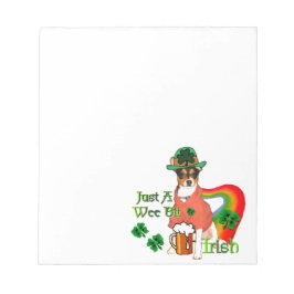 Bloco De Notas Rat Terrier St Patricks