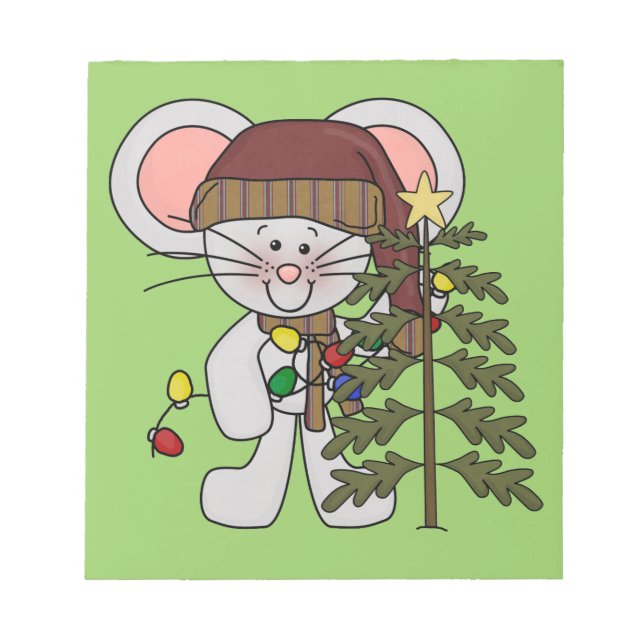 Bloco De Notas Rato do Natal que decora a árvore (Frente)