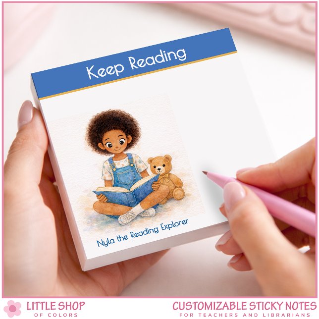 Bloco De Notas Reading Encouragement Keep Reading Teacher (Criador carregado)
