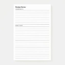 Bloco De Notas Receita