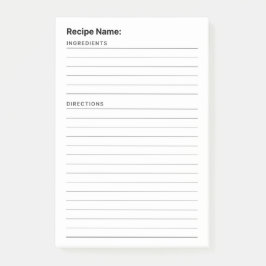 Bloco De Notas Receita