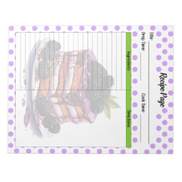 Bloco De Notas Receita de amora-branca