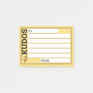 Bloco De Notas Reconhecimento personalizado de kudos de noivado d