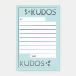 Bloco De Notas Reconhecimento personalizado de kudos de noivado d