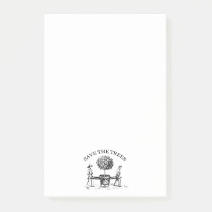 Bloco De Notas Recordação da Ilustração de Vintagem de Árvores