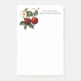 Bloco De Notas Red Apple Botanic Nome 4x6