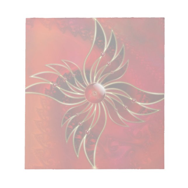 Bloco De Notas Red As Flame Notepad (Frente)