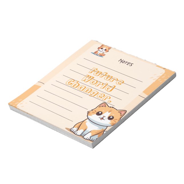 Bloco De Notas Red Blue Yellow Playful Kids Personalized Notepad (Invertido)