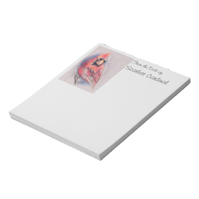 Bloco De Notas Red Cardinal no inverno (Invertido)