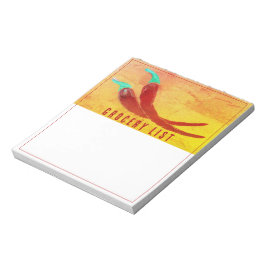 Bloco De Notas Red Chili Pepper Grocery List Notepad