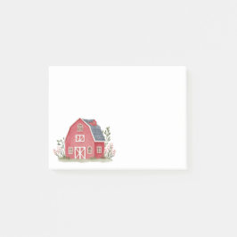 Bloco De Notas Red Fazenda Barnyard Modern