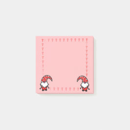 Bloco De Notas Red Gnome with Mushrooms Post it Notes