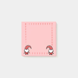 Bloco De Notas Red Gnome with Mushrooms Post it Notes