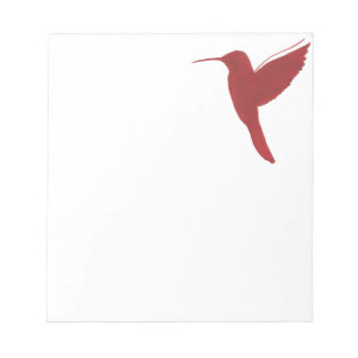 Bloco De Notas Red Hummingbird