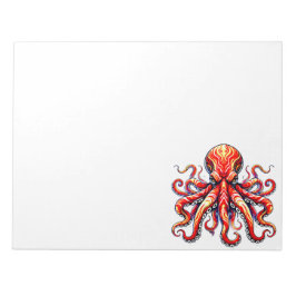 Bloco De Notas Red Octopus
