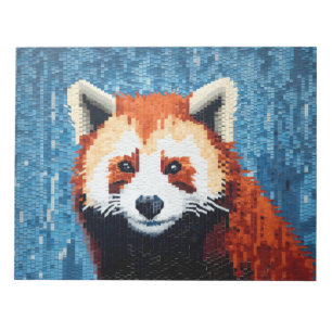 Bloco De Notas Red Panda Animal Art Decor Paint Mosaico