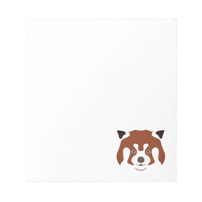 Bloco De Notas Red Panda Face (Frente)