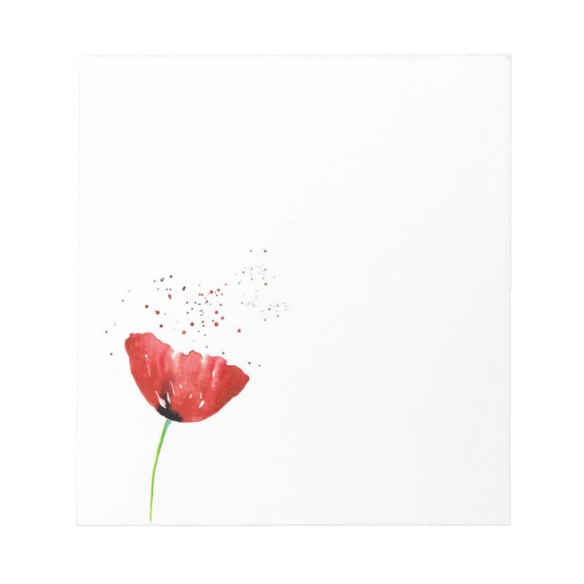 Bloco De Notas Red Poppy (Frente)