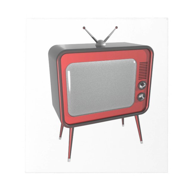 Bloco De Notas Red Retro TV (Frente)