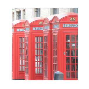 Bloco De Notas Red Telephone Booths of London