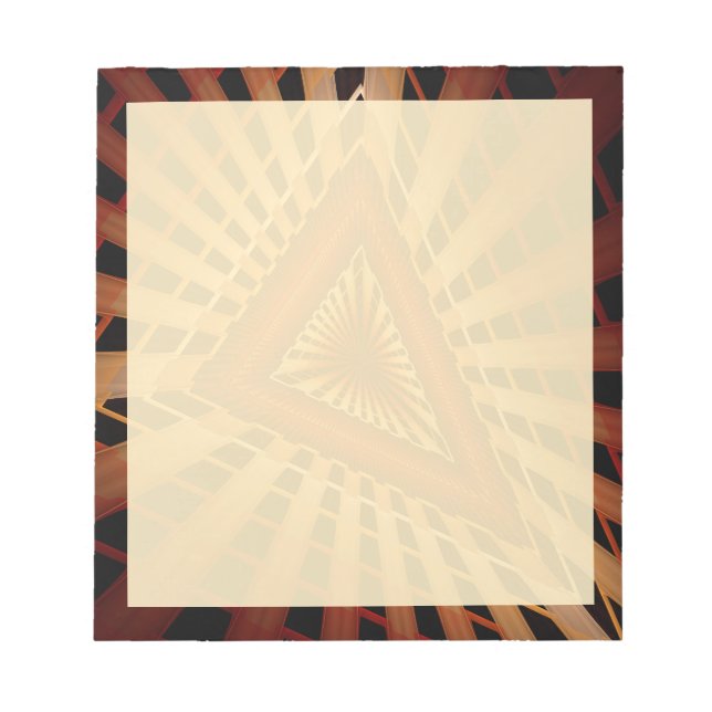 Bloco De Notas Rede Moderna de Fantasia 3D com Design Gráfico Fra (Frente)